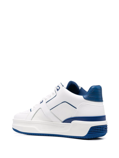 Shop Just Don Contrast-trim Sneakers In Weiss