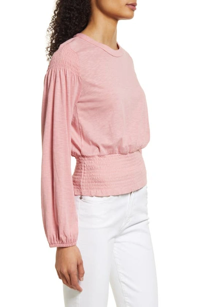 Shop 1.state Smocked Top In Pink