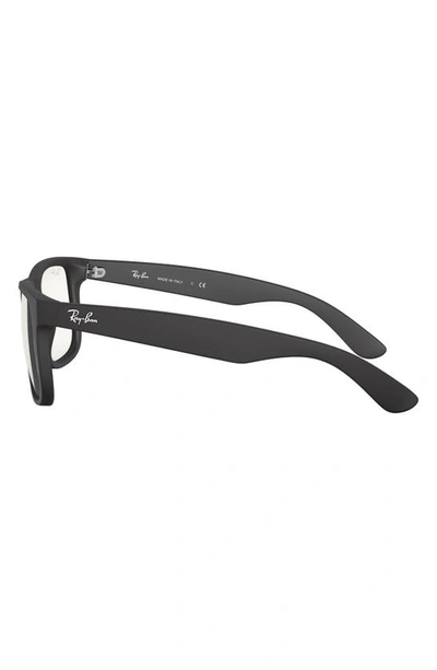 Ray Ban Justin 54mm Rectangular Optical Glasses In Black