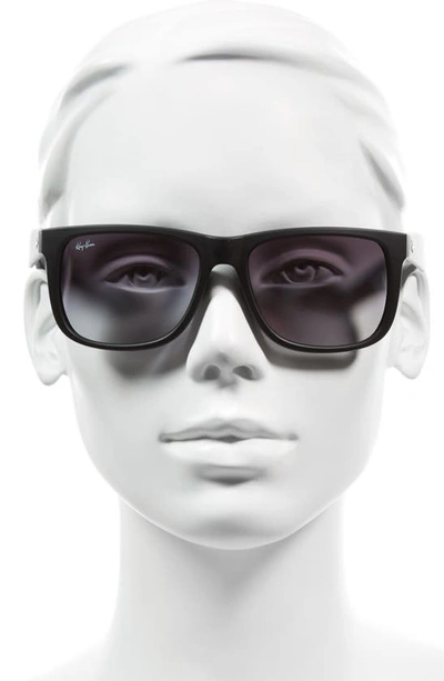 Ray Ban Justin 54mm Rectangular Optical Glasses In Black