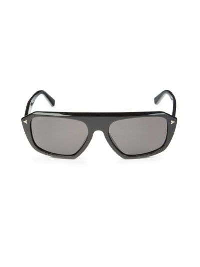 Shop Bally Women's 58mm Rectangle Sunglasses In Black