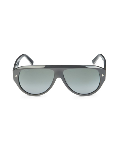 Shop Bally Women's 60mm Pilot Sunglasses In Grey