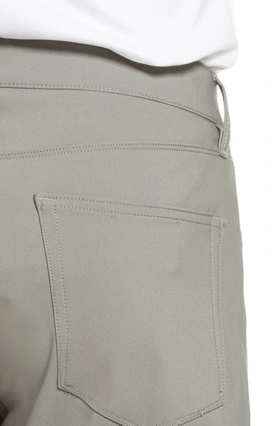 Shop Liverpool Los Angeles Modern Straight Leg Tech Pants In Grey