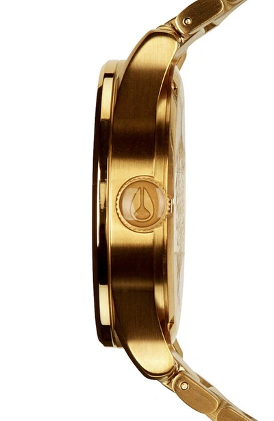 Shop Nixon Sentry Bracelet Watch, 42mm In Gold