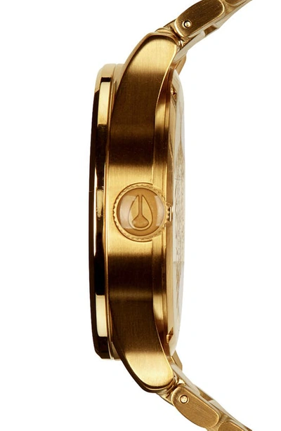Shop Nixon Sentry Bracelet Watch, 42mm In Gold