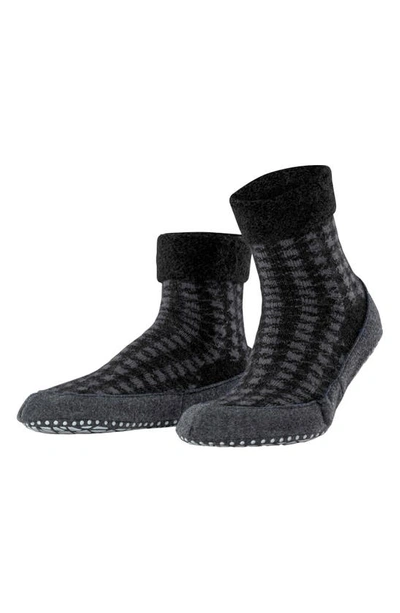 Shop Falke Cozy Class Slipper Sock In Black