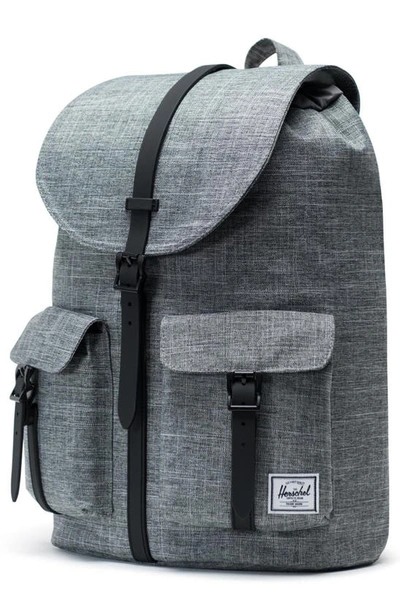 Shop Herschel Supply Co 'dawson' Backpack In Raven Crosshatch/ Black