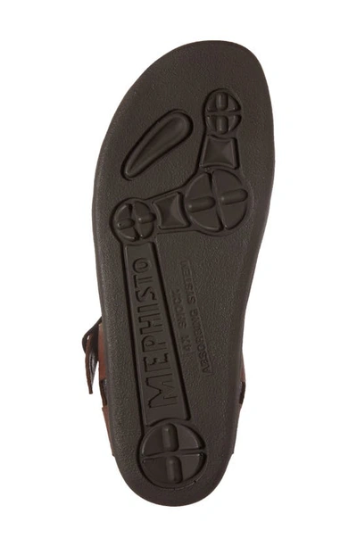 Shop Mephisto 'sam' Sandal In Tan Leather