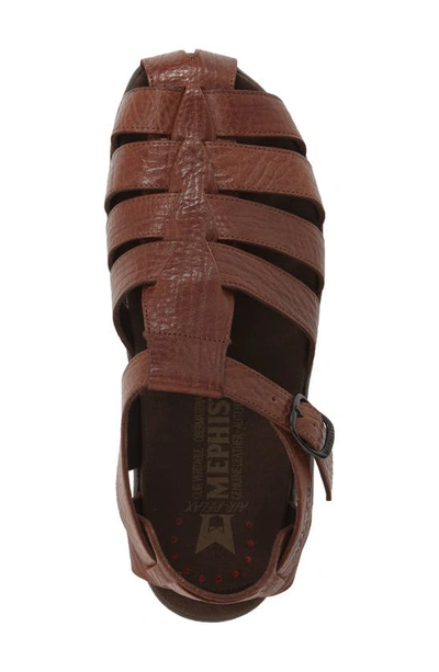 Shop Mephisto 'sam' Sandal In Tan Leather