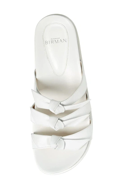 Shop Alexandre Birman Lolita Bow Slide Sandal In White