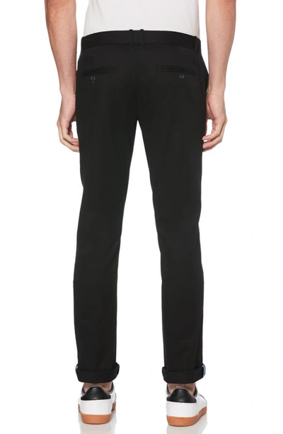 Shop Original Penguin Premium Stretch Cotton Chino Pants In True Black