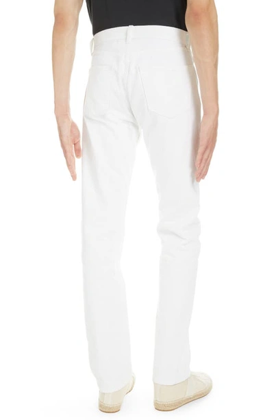 Shop Maison Margiela Slim Fit Jeans In Vintage White