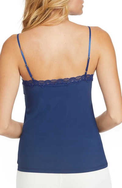 Shop Uwila Warrior Happy Seamless Lace Trim Camisole In Dress Blue