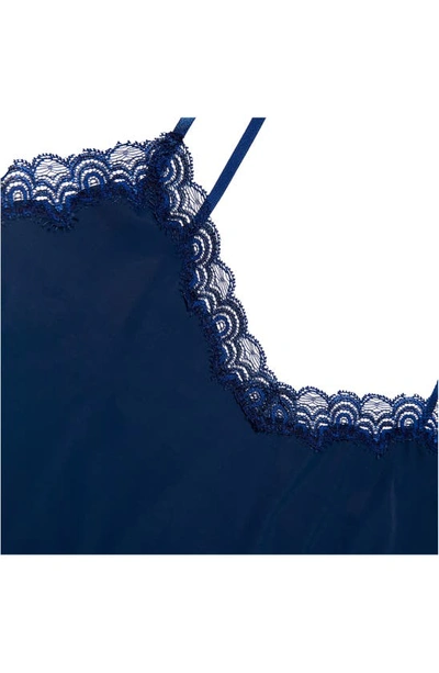 Uwila Warrior Happy Seams Lace Trim Camisole In Dress Blue