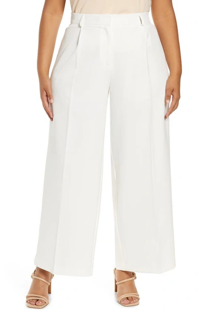 Shop Vince Camuto Wide Leg Pants In New Ivory