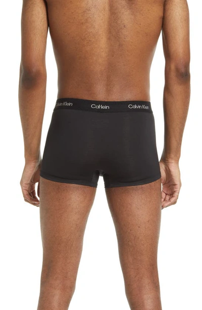 Shop Calvin Klein Ultra-soft Modern Stretch Modal Trunks In Ub1 Black