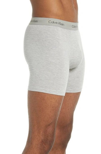 Shop Calvin Klein Ultra-soft Modern Stretch Modal Boxer Briefs In Grey Heather