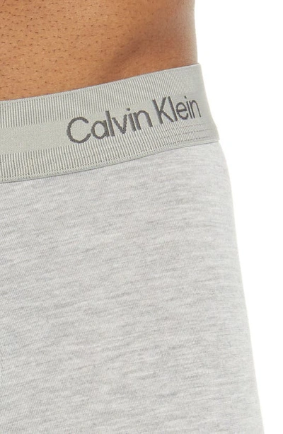 Shop Calvin Klein Ultra-soft Modern Stretch Modal Boxer Briefs In Grey Heather