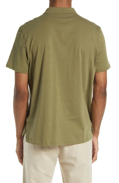 Shop Atm Anthony Thomas Melillo Jersey Cotton Polo Shirt In Seaweed