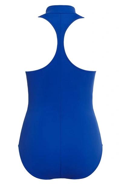 Shop Magicsuit Coco Underwire One-piece Scuba Swimsuit In Sapphire