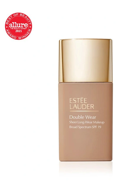 Shop Estée Lauder Double Wear Sheer Long-wear Foundation Spf 19 In 4w1 Honey Bronze