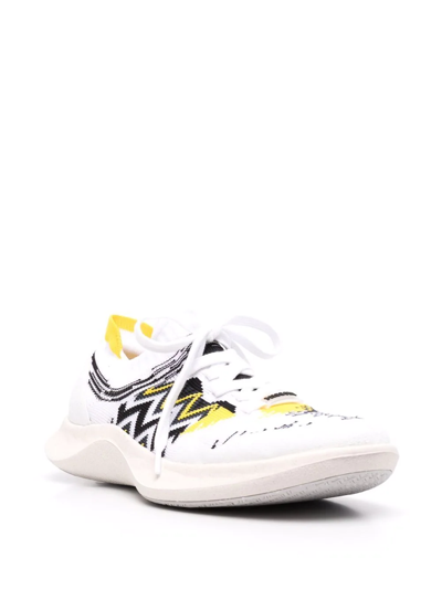 Shop Missoni X Acbc "fly" Sneakers In Weiss