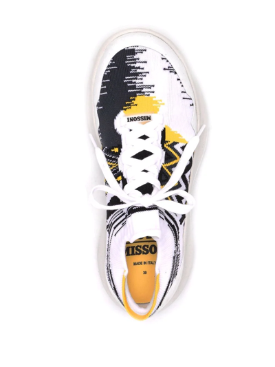 Shop Missoni X Acbc "fly" Sneakers In Weiss