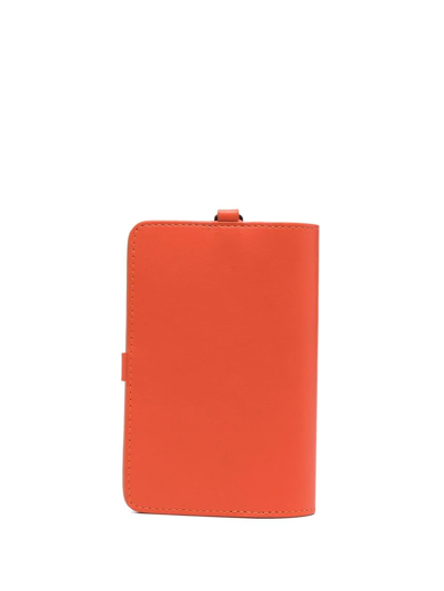 Shop Nina Ricci Logo Embossed Wallet In Orange