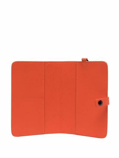 Shop Nina Ricci Logo Embossed Wallet In Orange