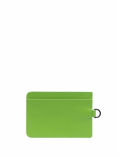 Shop Nina Ricci Logo Embossed Leather Cardholder In Green