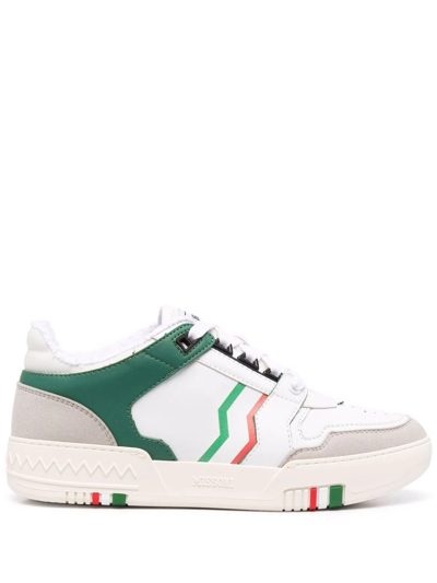 Shop Missoni X Acbc Basket Sneakers In Weiss