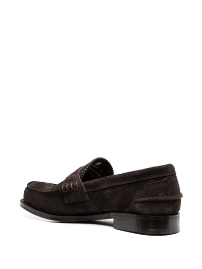 Shop Church's Pembrey Suede Penny Loafer In Braun