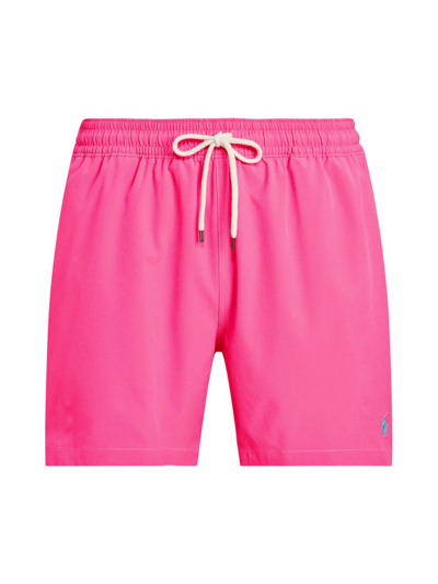 Shop Ralph Lauren Traveler Swim Shorts In Blazed Fuchsia