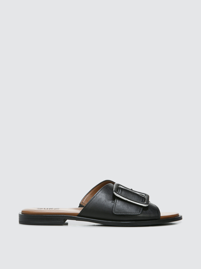Shop Naturalizer Forrest Slide Sandals In Black Lea