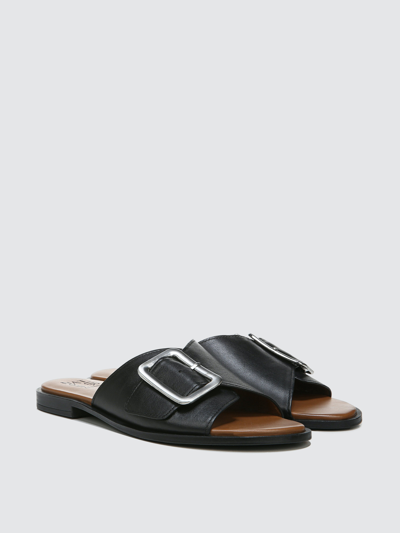 Shop Naturalizer Forrest Slide Sandals In Black Lea