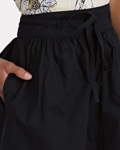 Shop Ulla Johnson Rowan Poplin Shorts In Black
