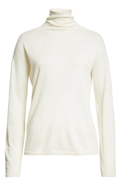 Shop Nordstrom Signature Funnel Neck Cashmere Sweater In Ivory Soft
