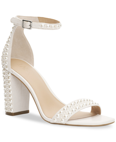 Shop Inc International Concepts Women's Lexini Two-piece Sandals, Created For Macy's In Pearl