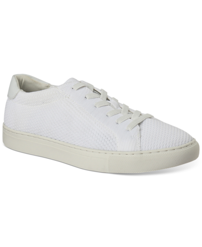 Shop Alfani Men's Caden Knit Lace-up Sneakers, Created For Macy's Men's Shoes In White