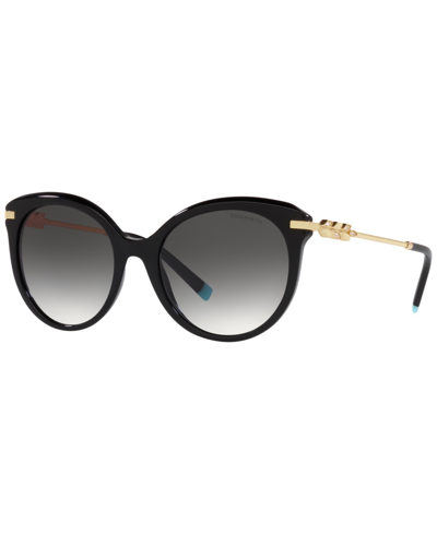 Shop Tiffany & Co Women's Sunglasses, Tf4189b 55 In Black