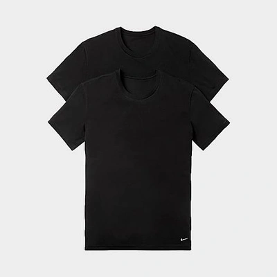 Shop Nike Men's Everyday Stretch T-shirt (2-pack) In Black