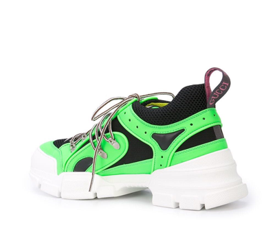 Shop Gucci Flashtrek Sneakers In Green