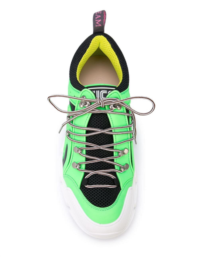 Shop Gucci Flashtrek Sneakers In Green