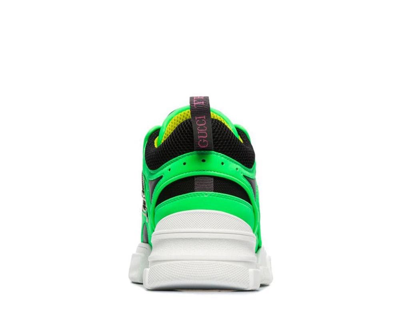 Shop Gucci Flashtrek Sneakers In Green