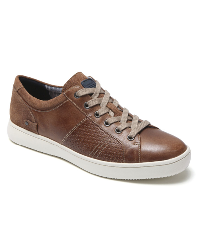 Rockport Men's Colle Tie Slip On Sneaker Shoes In Tan