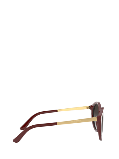 Shop Dolce & Gabbana Sunglasses In Bordeaux