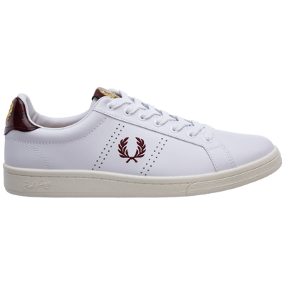 Shop Fred Perry B721 Sneakers In Bianco