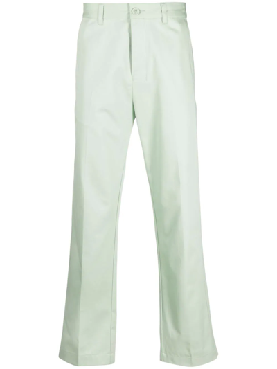 Shop Ami Alexandre Mattiussi Cotton Chino Trousers In Green