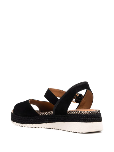 Geox Eolie Flatform Sandals In Schwarz