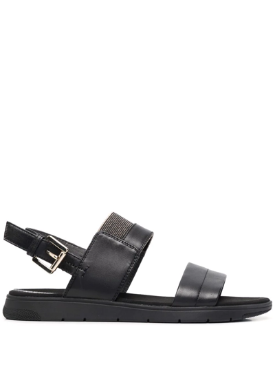 Geox Dandra Slingback Sandals In Schwarz